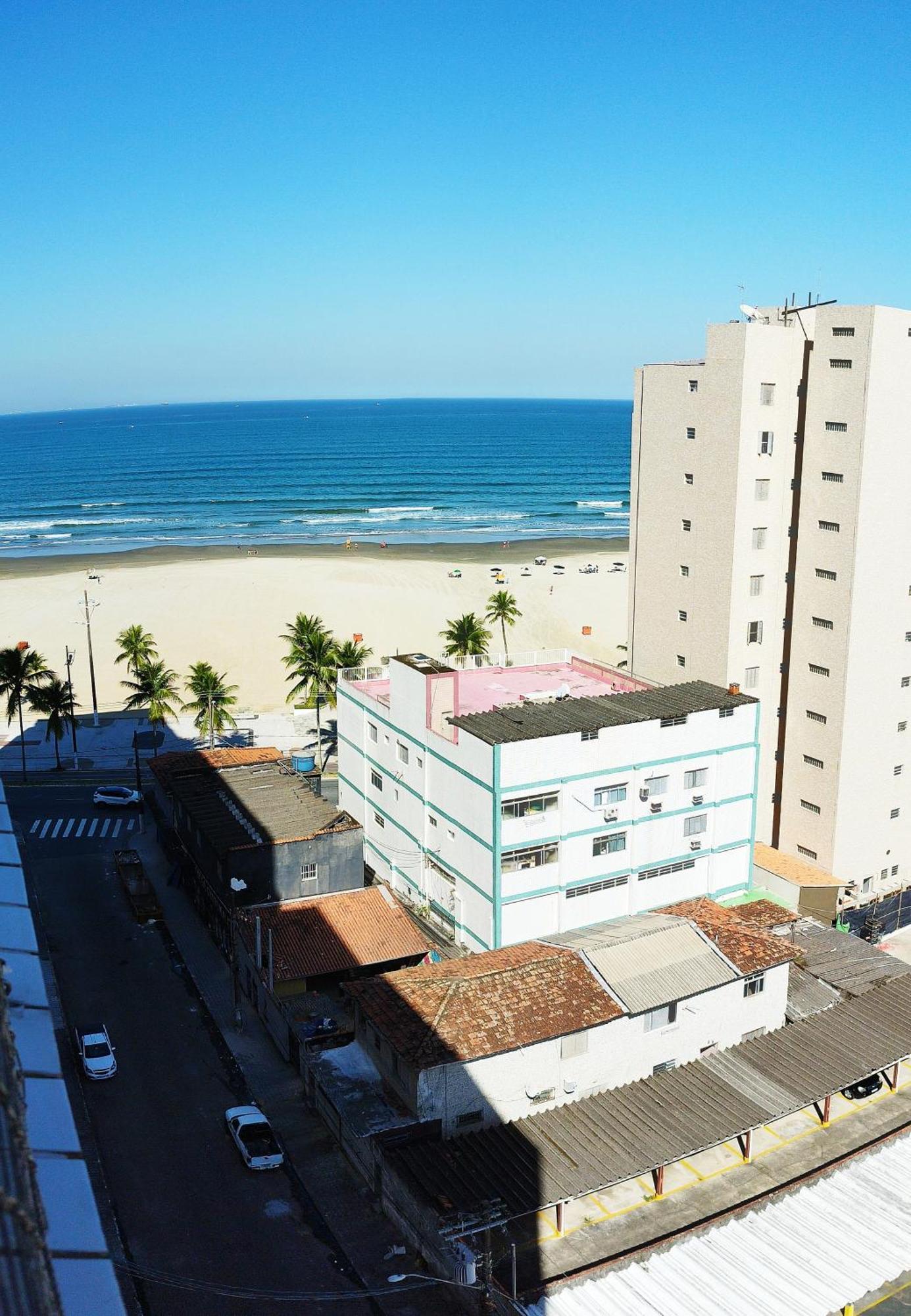 Aconchegante Apartamento Com Vista Para O Mar -Guilhermina Praia Grande  Buitenkant foto