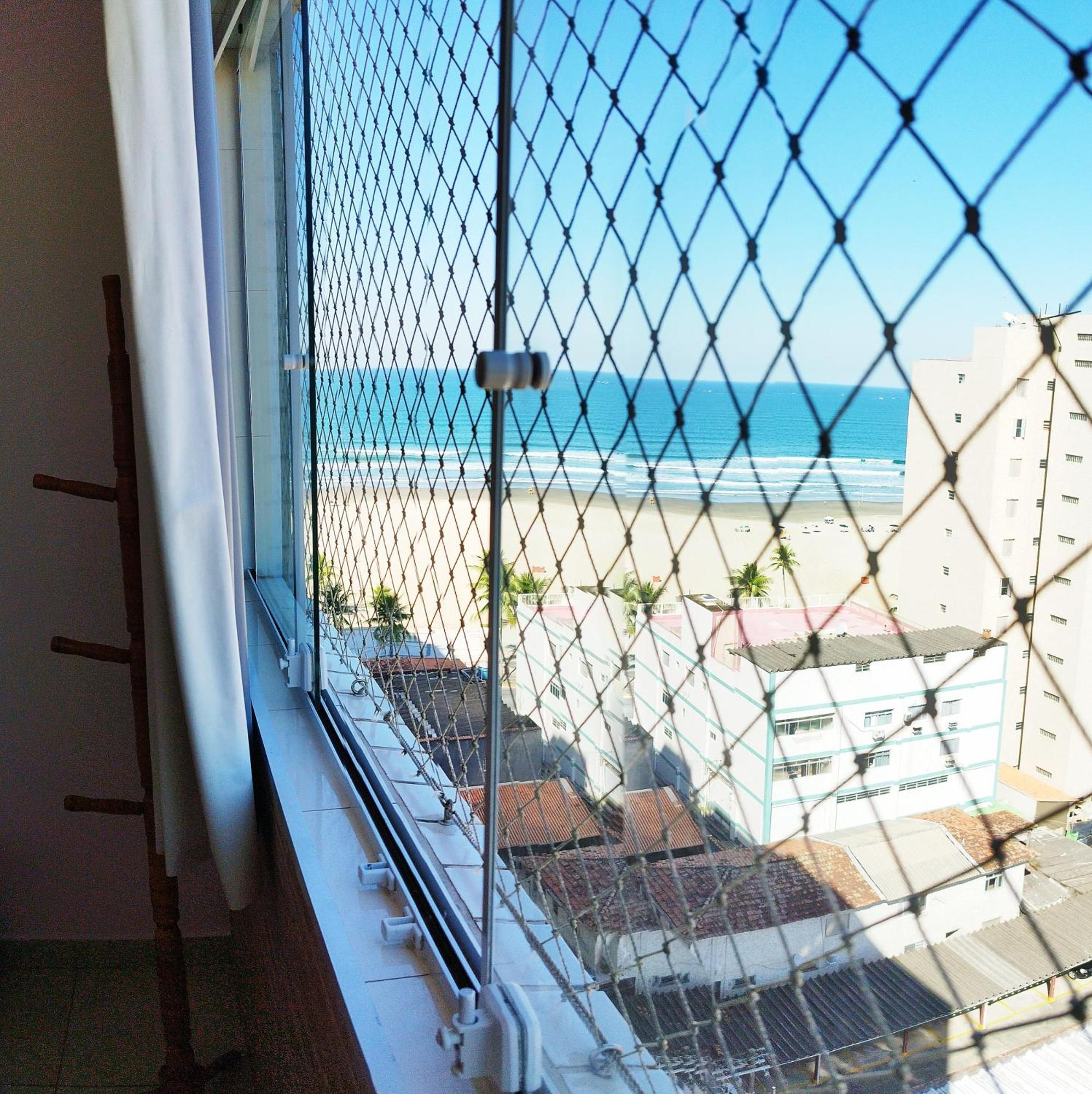 Aconchegante Apartamento Com Vista Para O Mar -Guilhermina Praia Grande  Buitenkant foto