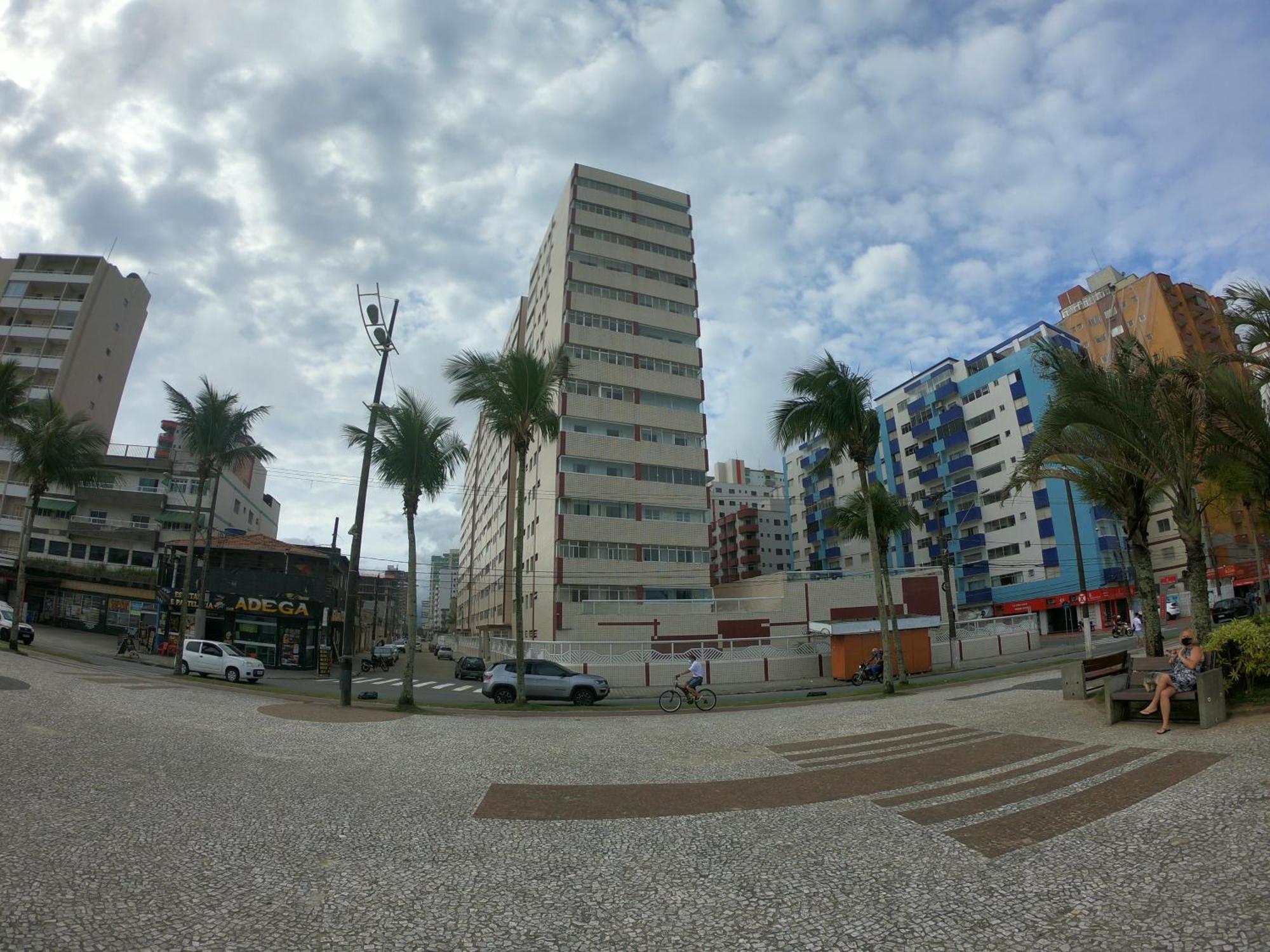 Aconchegante Apartamento Com Vista Para O Mar -Guilhermina Praia Grande  Buitenkant foto
